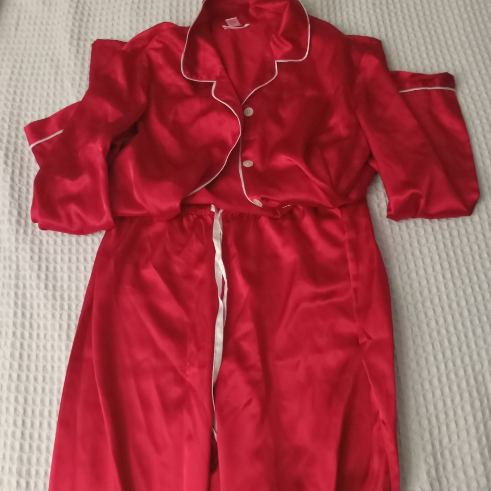 Red matching pajama set